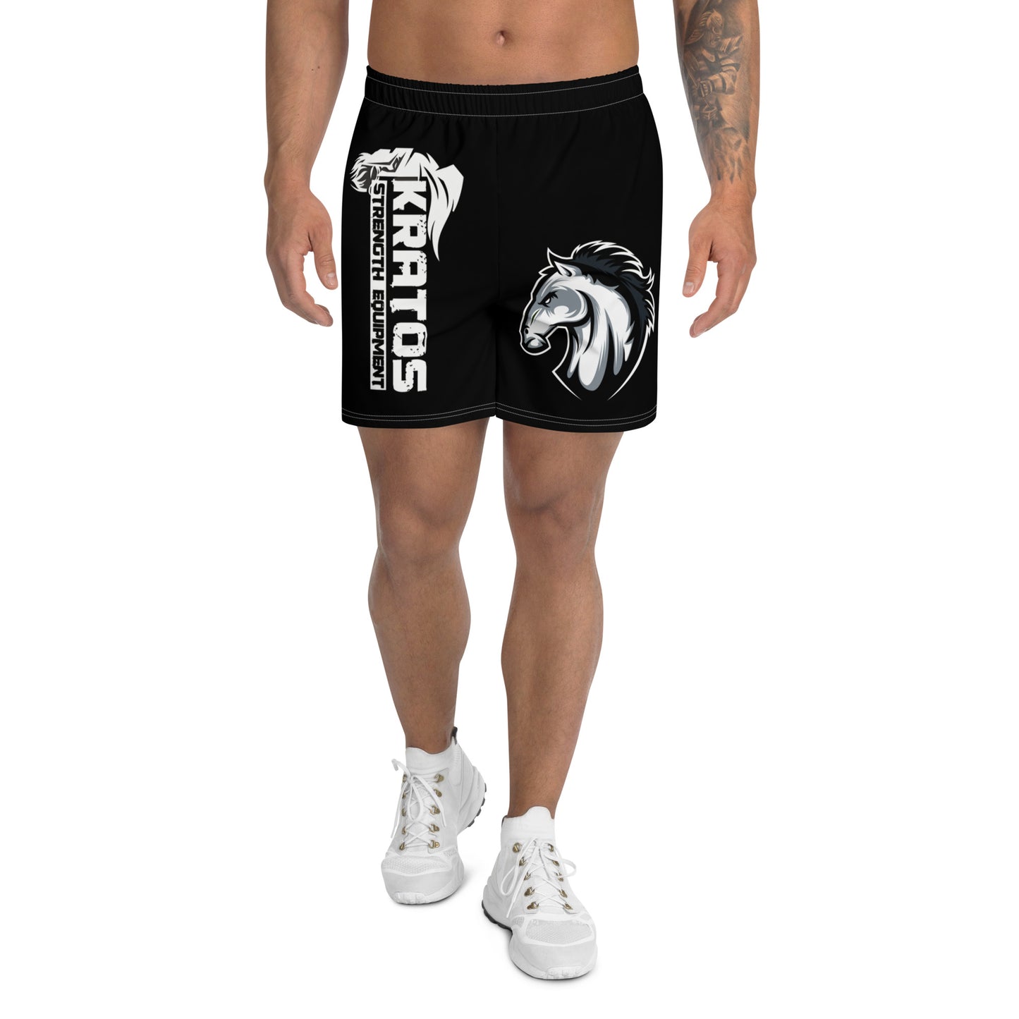 WHITE BRONCO Men's Recycled Athletic Shorts