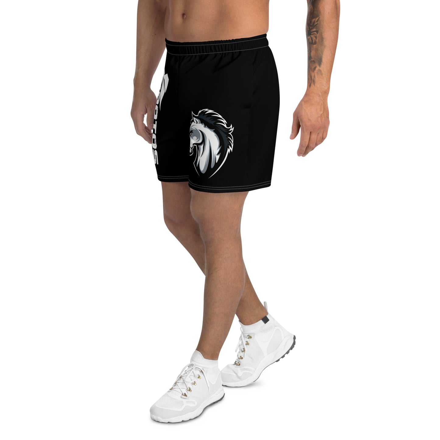 WHITE BRONCO Men's Recycled Athletic Shorts