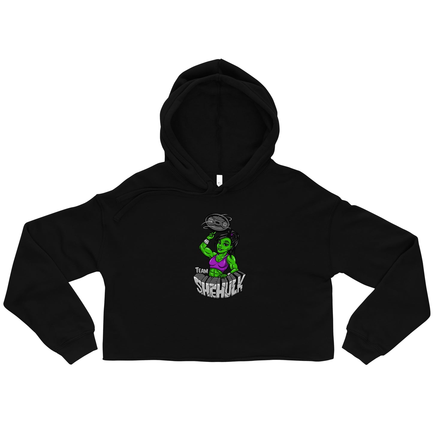 TEAM SHEHULK Crop Hoodie