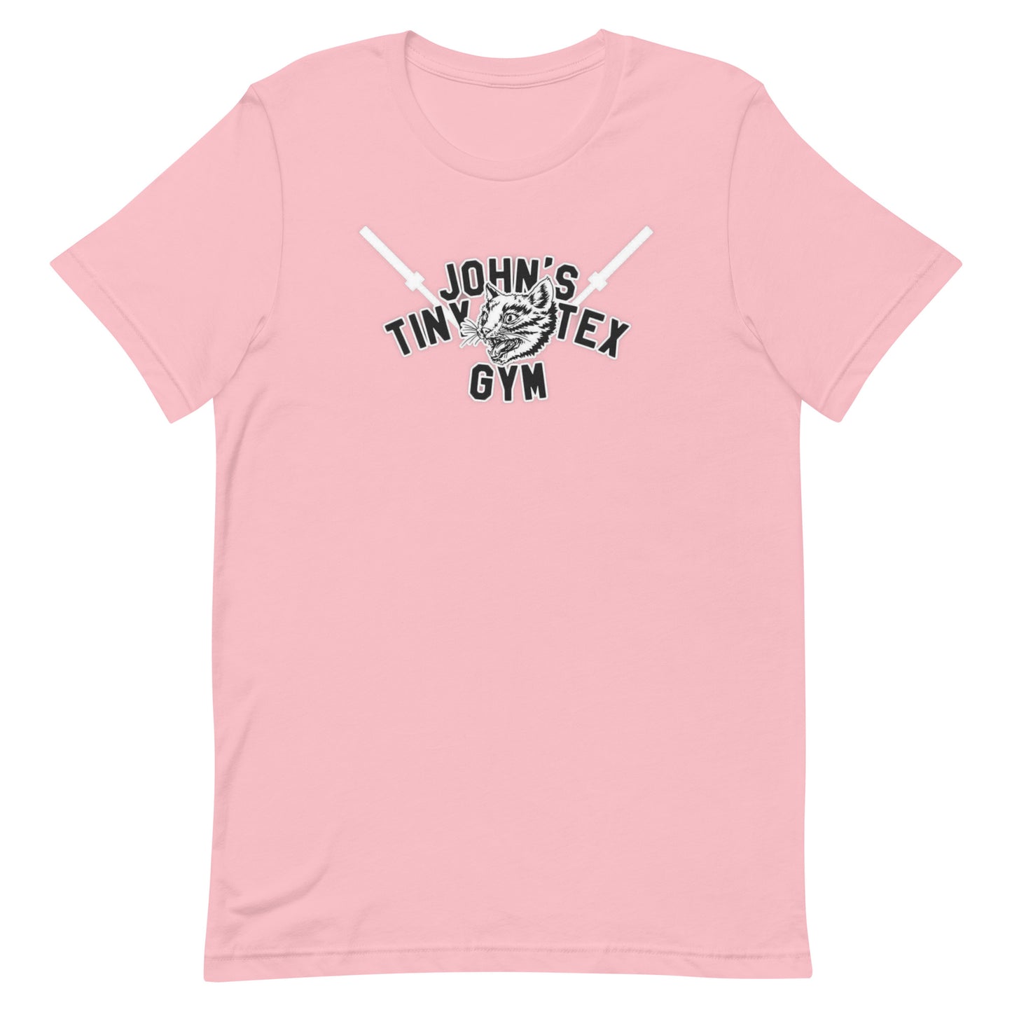 JOHN'S TINY TEX GYM Unisex t-shirt