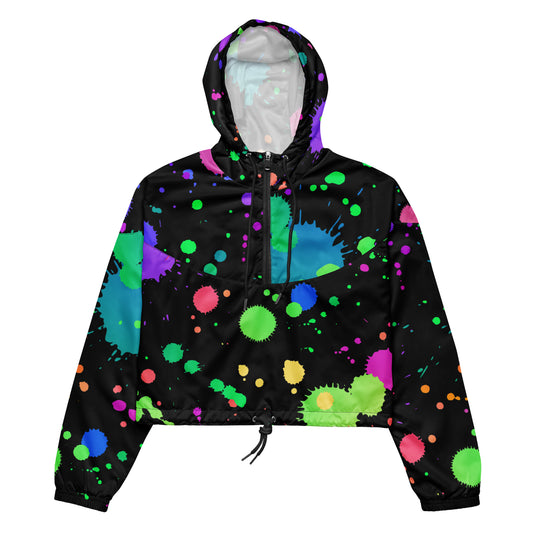 PAINT SPLATTER Women’s cropped windbreaker