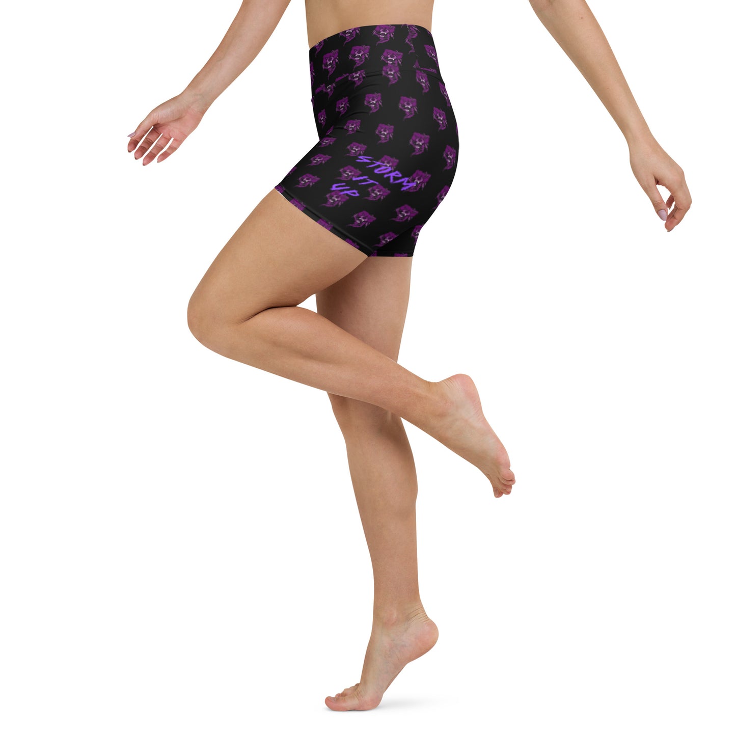 STORM IT UP PURPLE Yoga Shorts